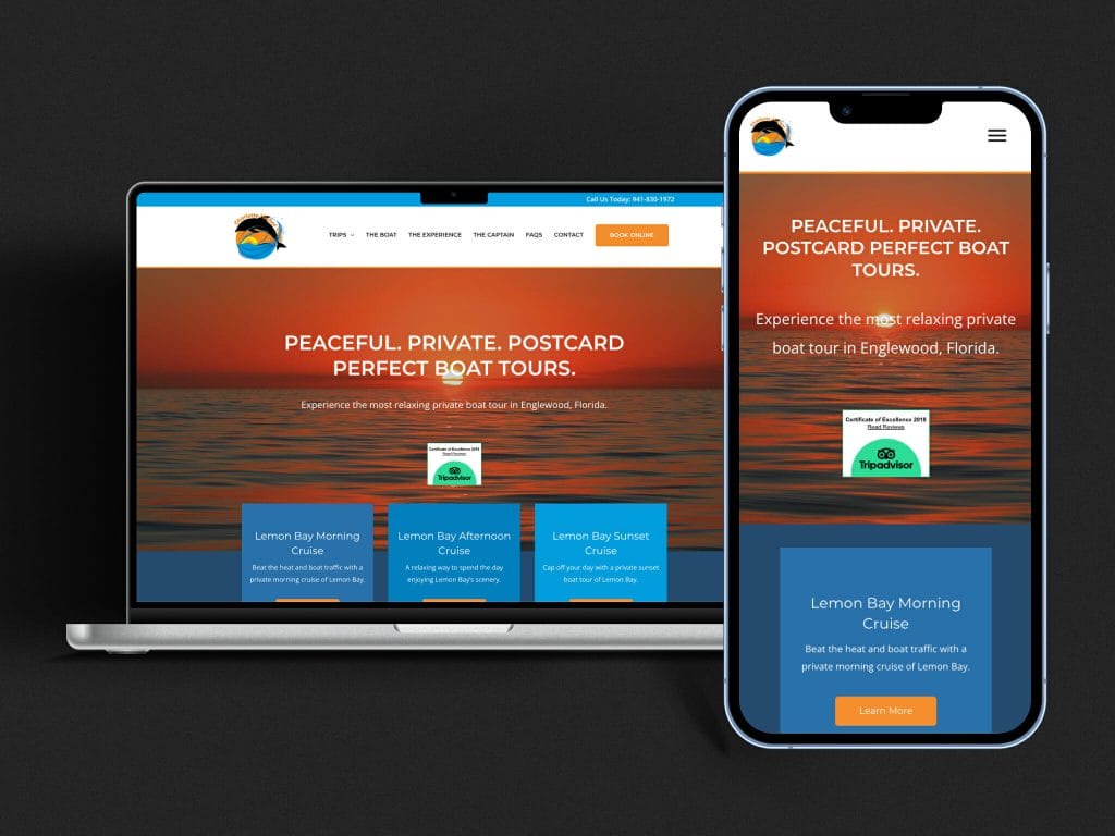 Charlotte Harbor Tours Website by Ascent Collective