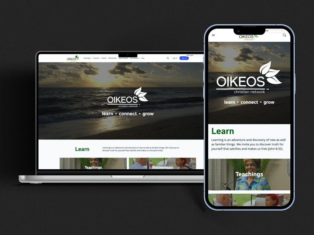 OIKEOS Christian Network Website by Ascent Collective